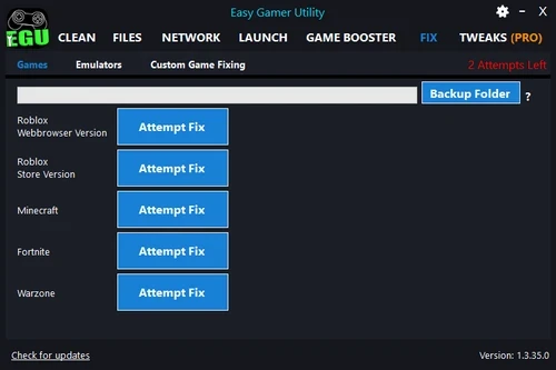 Easy Gamer Utility PRO 1.3.100 Free Download