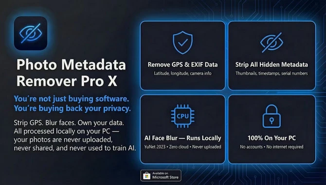 Photo Metadata Remover Pro X 2.0.0 + Portable